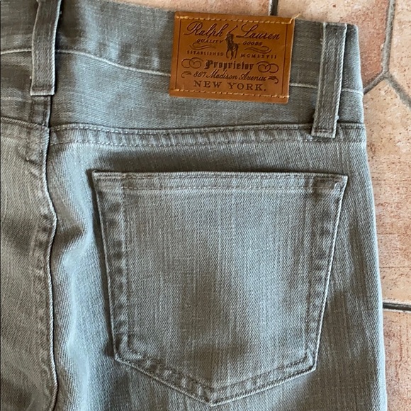 🆕 $340 Ralph Lauren Gray Trouser Jeans 26 Bootcut Y2K Low Rise - Picture 8 of 8